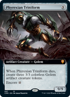 Phyrexian Triniform (Extended Art) (Foil)