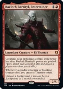 Baeloth Barrity, Entertainer (Foil)