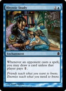 Rhystic Study - Commander's Arsenal Promo