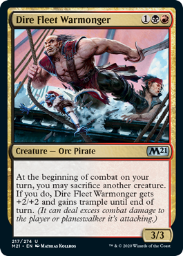 Dire Fleet Warmonger (Foil) Dire Fleet Warmonger (Foil)