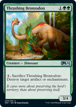 Thrashing Brontodon (Foil)