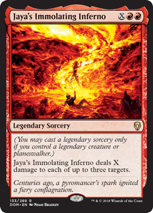 Jaya's Immolating Inferno (Foil) Jaya's Immolating Inferno (Foil)