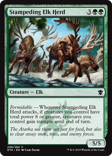 Stampeding Elk Herd (Foil)