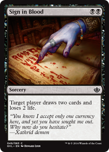 Sign in Blood Sign in Blood