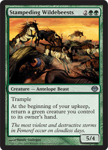 Stampeding Wildebeests