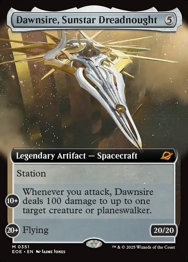 Dawnsire, Sunstar Dreadnought (Extended Art) (Foil)