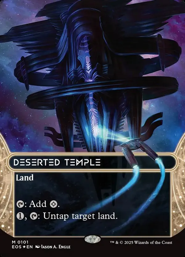 Deserted Temple (0101) (Borderless) (Galaxy Foil) (Foil)