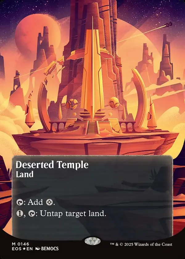 Deserted Temple (0146) (Borderless) (Galaxy Foil) (Foil)
