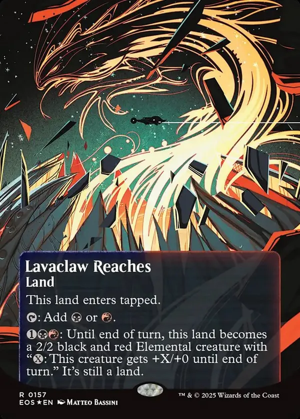 Lavaclaw Reaches (0157) (Borderless) (Galaxy Foil)
