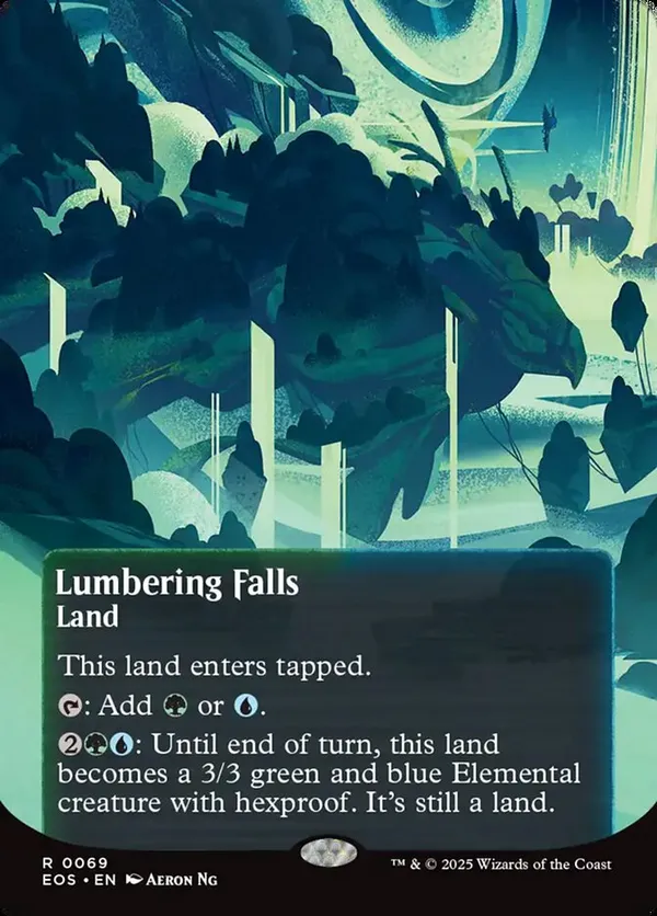 Lumbering Falls (0056) (Borderless) (Foil)