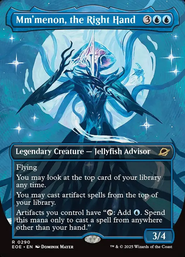 Mm'menon, the Right Hand (Borderless) (Foil)