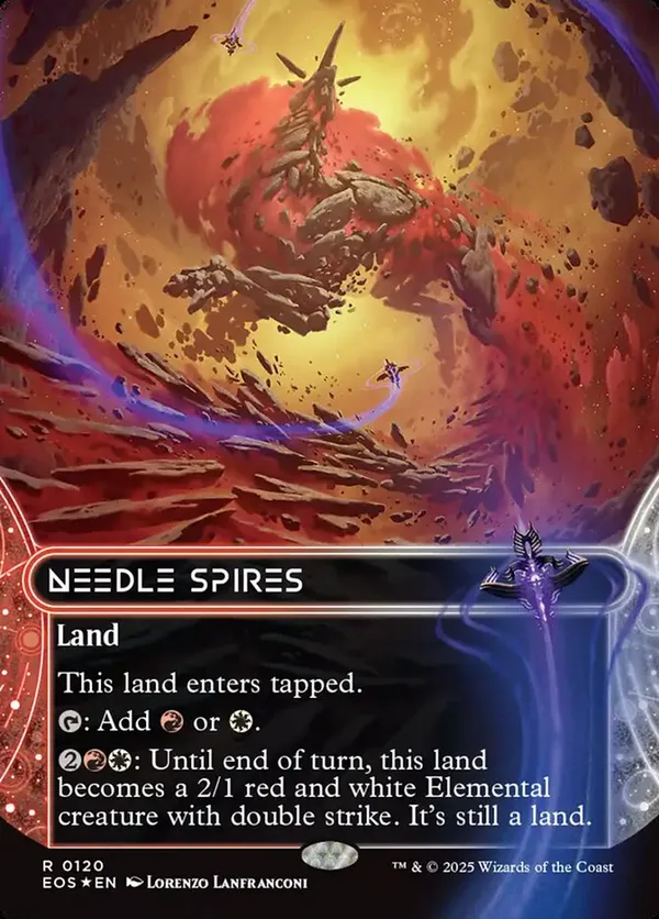 Needle Spires (0120) (Borderless) (Galaxy Foil) (Foil)