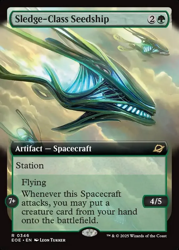 Sledge-Class Seedship (Extended Art) (Foil)