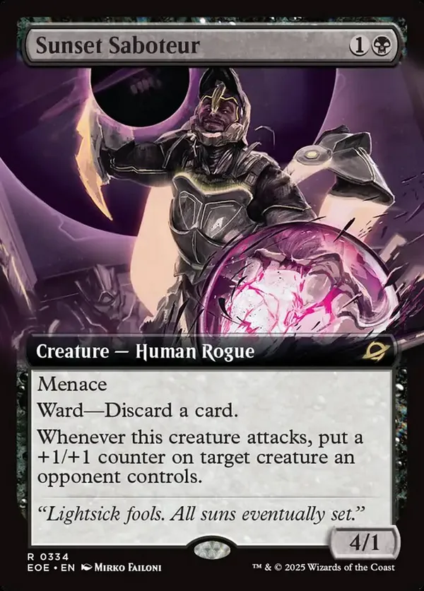 Sunset Saboteur (Extended Art) (Foil)