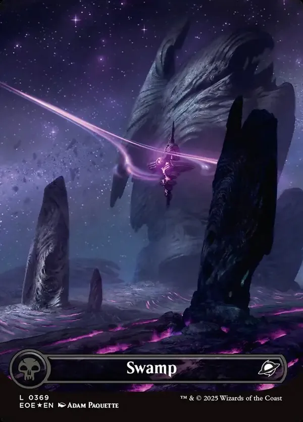 Swamp (0369) (Borderless) (Galaxy Foil) (Foil)