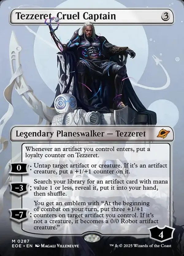 Tezzeret, Cruel Captain (Borderless) (Foil)