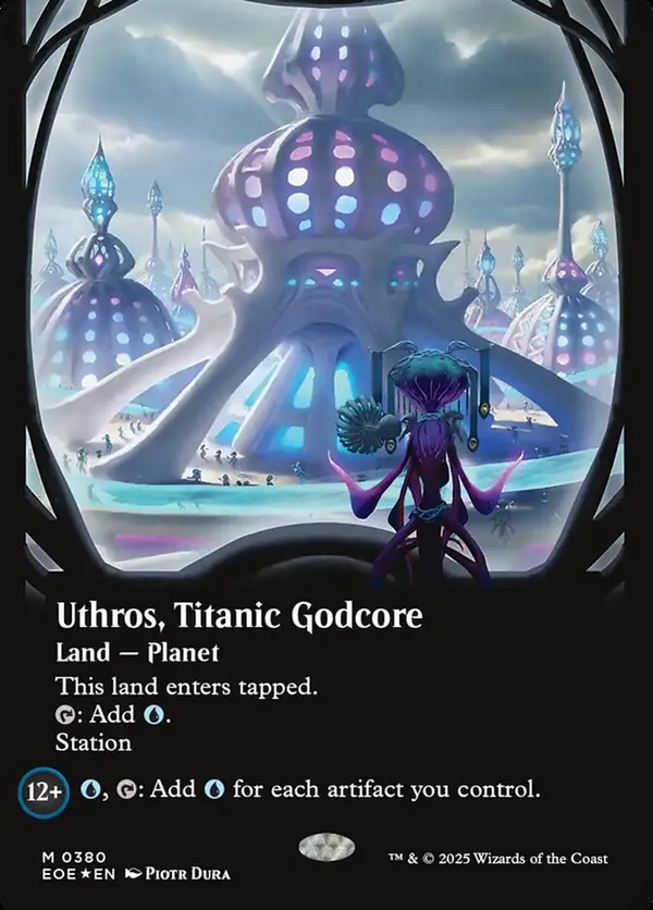 Uthros, Titanic Godcore (Borderless) (Galaxy Foil) (Foil)