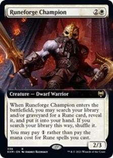 Runeforge Champion (Extended Art Foil) Runeforge Champion (Extended Art Foil)