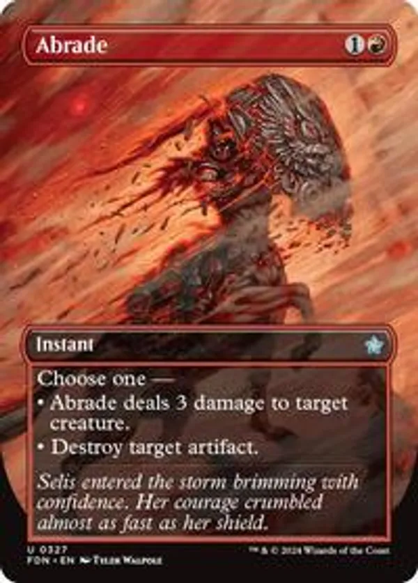 Abrade (Borderless) (Foil)