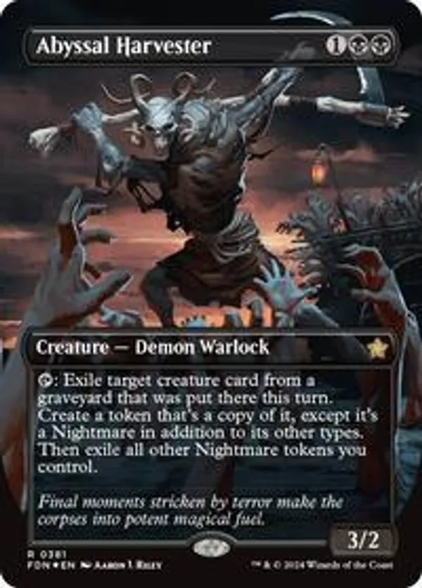 Abyssal Harvester (Borderless) (Mana Foil) (Foil)