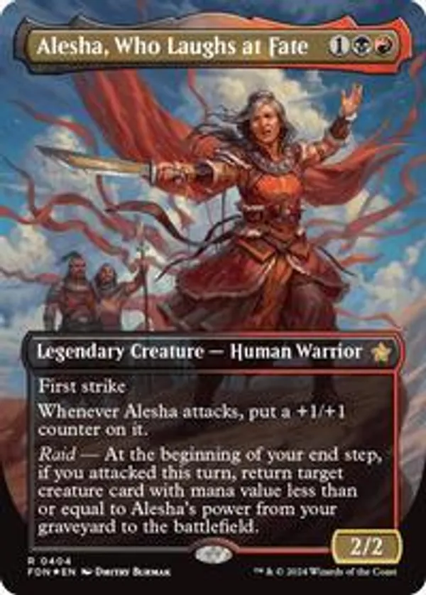 Alesha, Who Laughs at Fate (Borderless) (Mana Foil) (Foil)