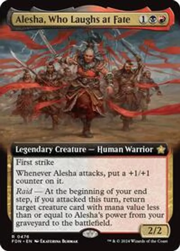 Alesha, Who Laughs at Fate (Extended Art) (Foil)