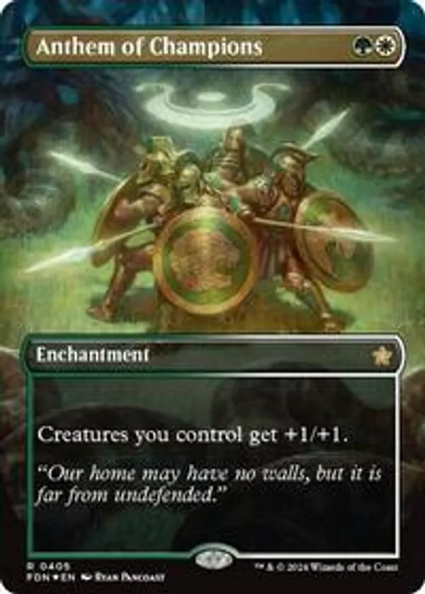 Anthem of Champions (Borderless) (Foil)