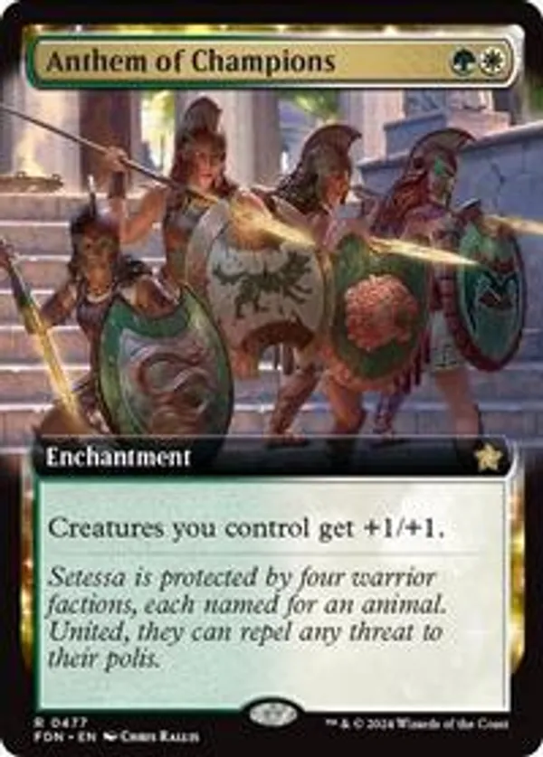 Anthem of Champions (Extended Art) (Foil)