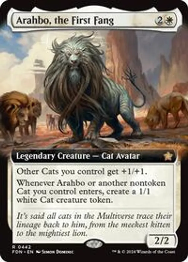Arahbo, the First Fang (Extended Art) (Foil)