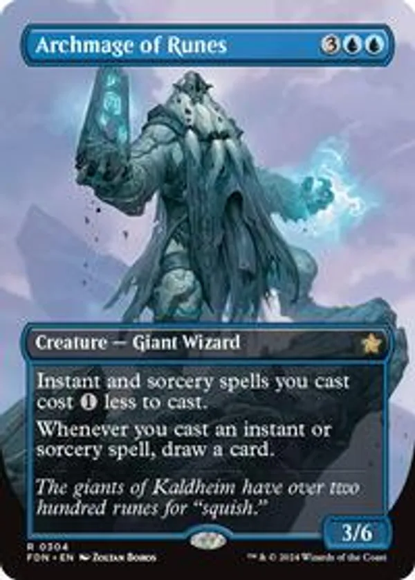 Archmage of Runes (Borderless) (Foil)
