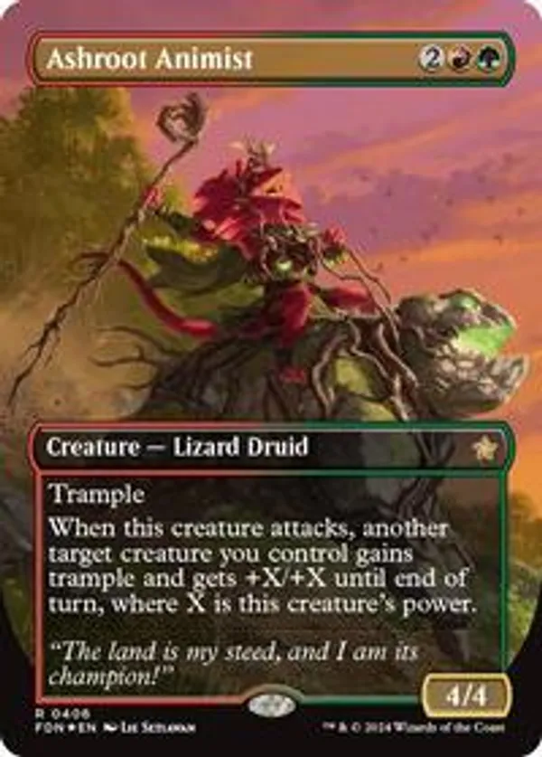 Ashroot Animist (Borderless) (Mana Foil) (Foil)