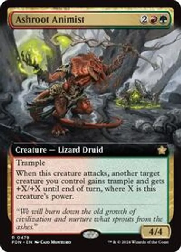 Ashroot Animist (Extended Art) (Foil)