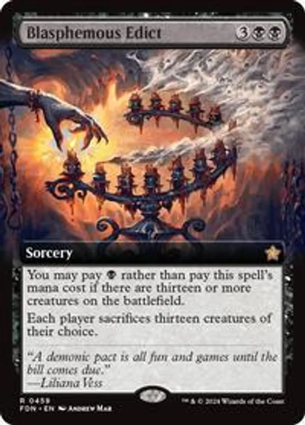 Blasphemous Edict (Extended Art) (Foil)