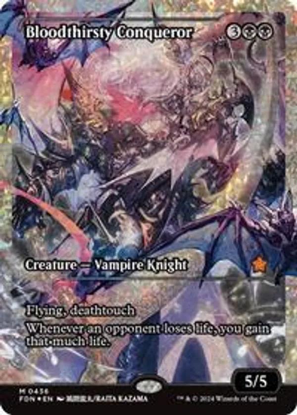 Bloodthirsty Conqueror (Showcase) (Fracture Foil) (Foil)