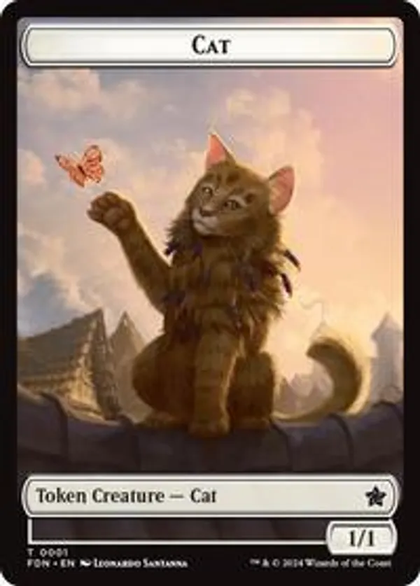 Cat (0001) // Cat (0002) Doubled-Sided Token