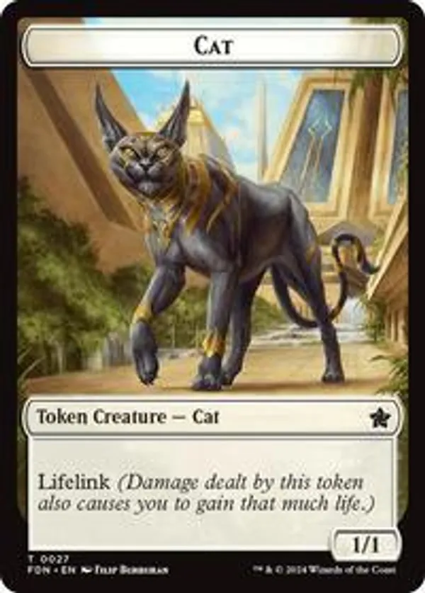 Cat (0027) // Phyrexian Goblin Double-Sided Token