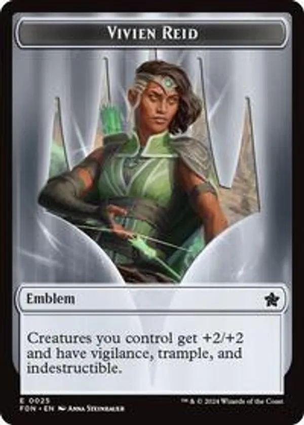 Emblem - Vivien Reid // Elf Warrior Double-Sided Token