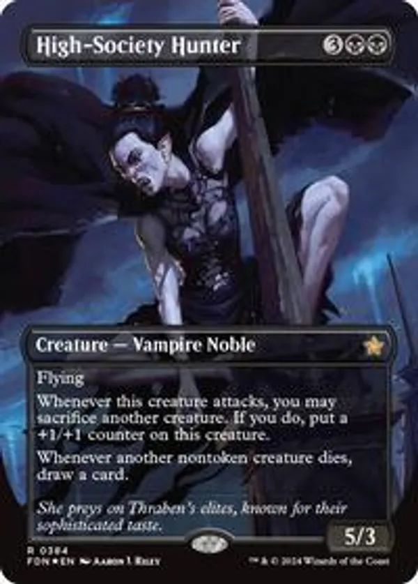 High-Society Hunter (Borderless) (Mana Foil) (Foil)