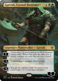 Garruk, Cursed Huntsman (Borderless Foil)