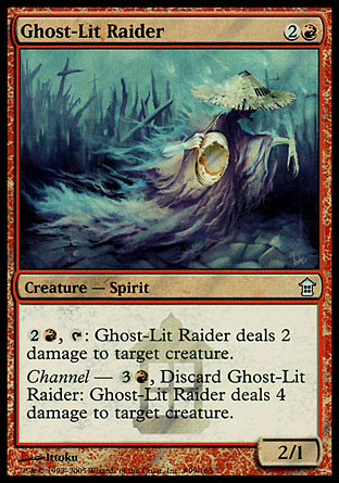 Ghost-Lit Raider - Saviors of Kamigawa Launch Party Promo