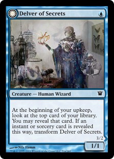 Delver of Secrets // Insectile Aberration (Foil)