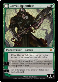 Garruk Relentless // Garruk, the Veil-Cursed (Foil)