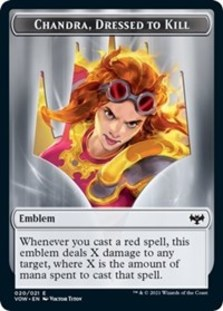 Emblem - Chandra, Dressed to Kill Token Emblem - Chandra, Dressed to Kill Token
