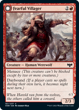 Fearful Villager (Foil)