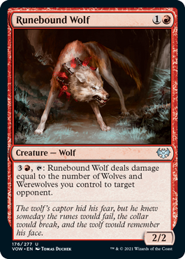 Runebound Wolf (Foil)