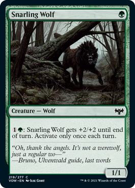 Snarling Wolf (Foil)