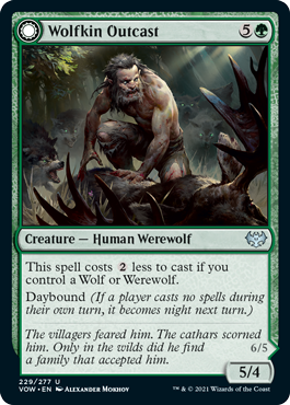 Wolfkin Outcast (Foil)