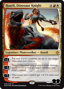 Huatli, Dinosaur Knight (Foil)