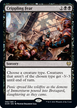 Crippling Fear (Foil) Crippling Fear (Foil)
