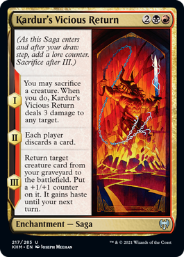 Kardur's Vicious Return (Foil) Kardur's Vicious Return (Foil)